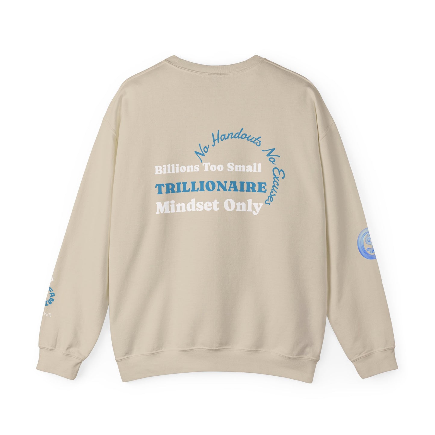 Trillionaire Mindset Crewneck Sweatshirt — Motivational Graphic Sweatshirt