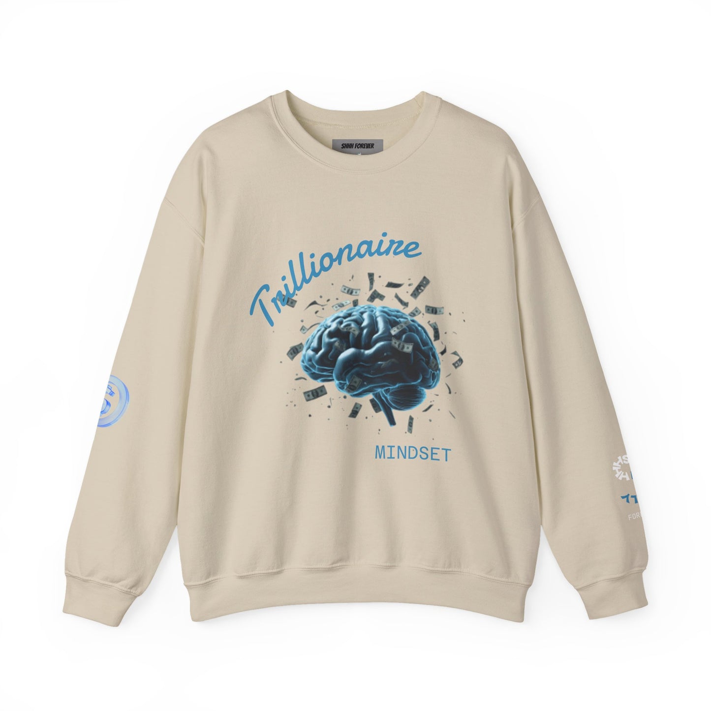 Trillionaire Mindset Crewneck Sweatshirt — Motivational Graphic Sweatshirt