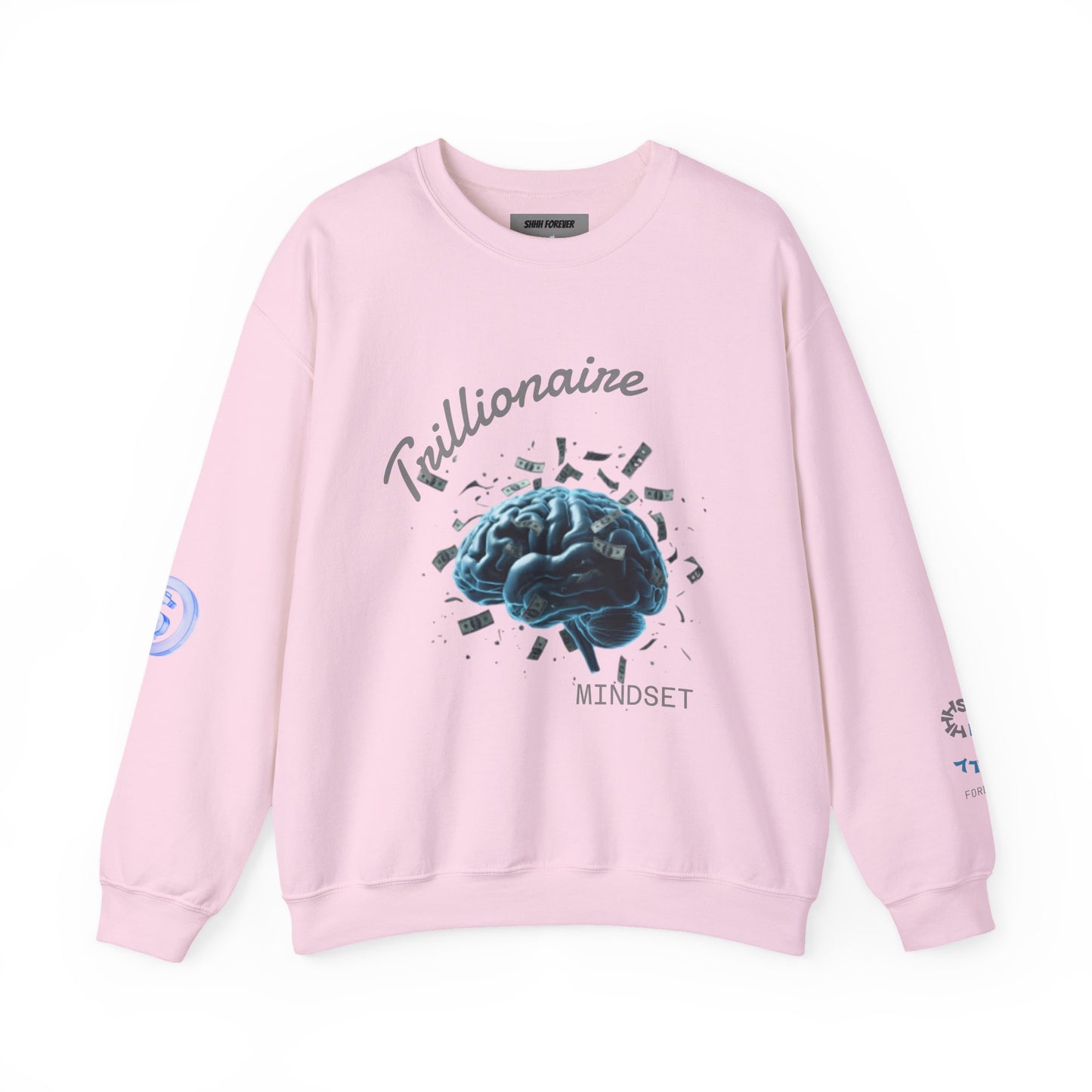 Trillionaire Mindset Crewneck Sweatshirt — Motivational Graphic Sweatshirt