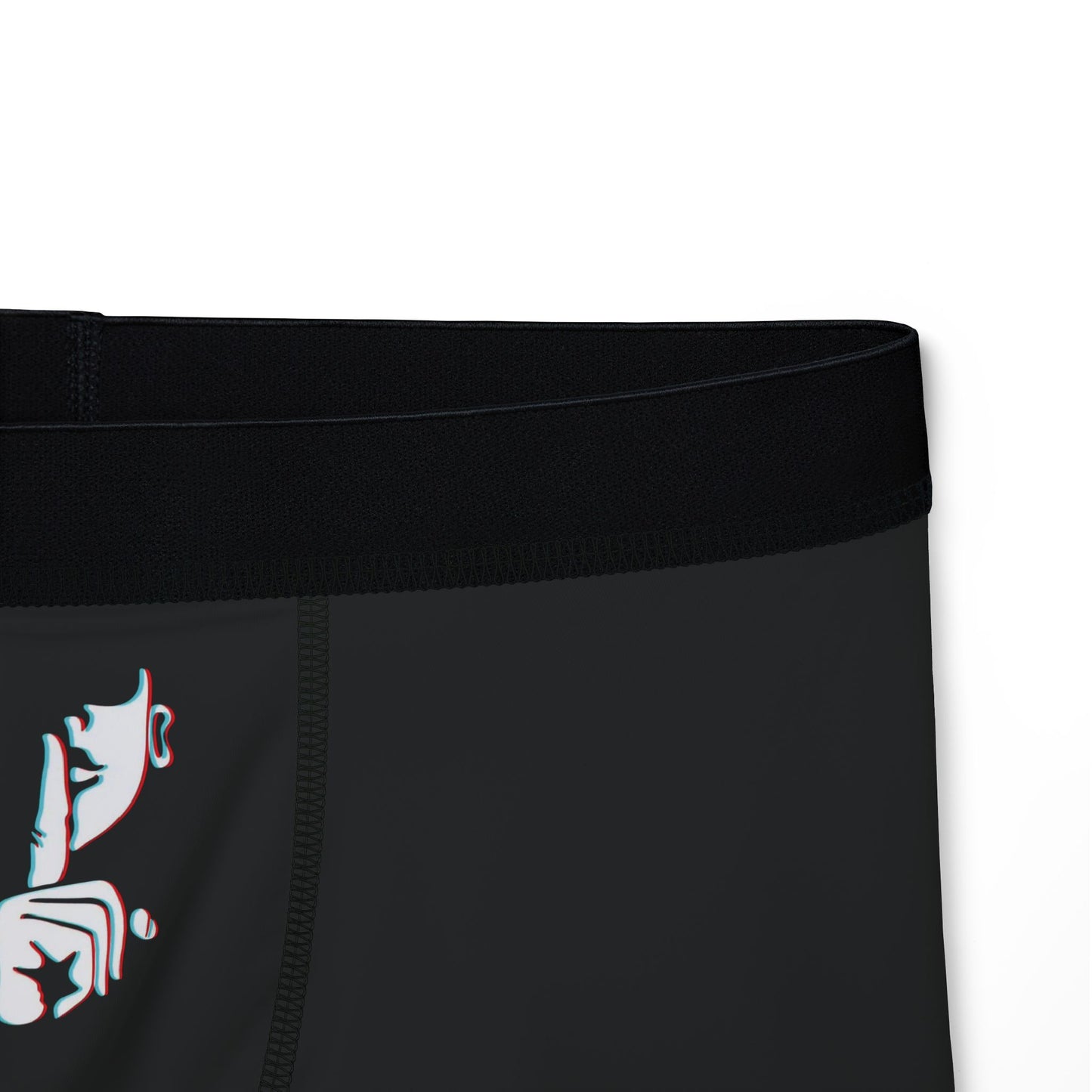 Black Boxer Briefs with Minimalist SHHH Forever Logo — Men's Comfort Underwear