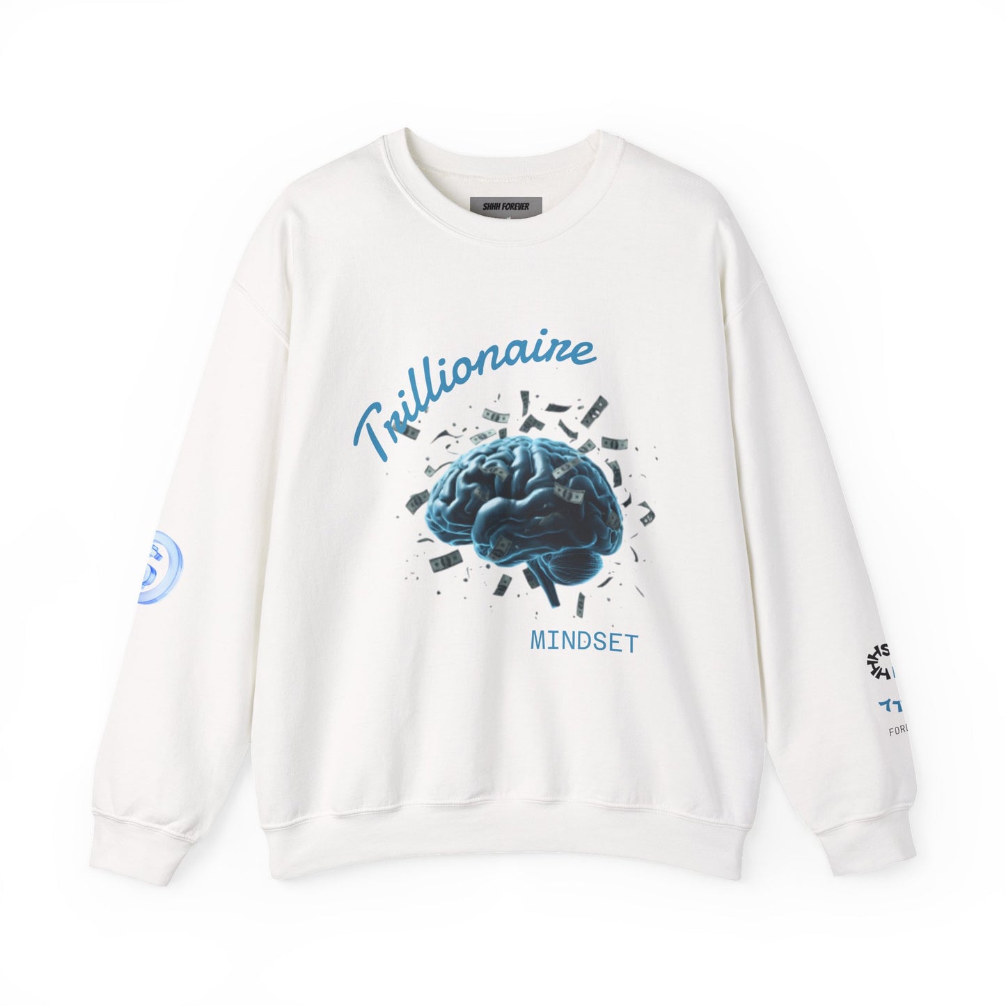 Trillionaire Mindset Crewneck Sweatshirt — Motivational Graphic Sweatshirt