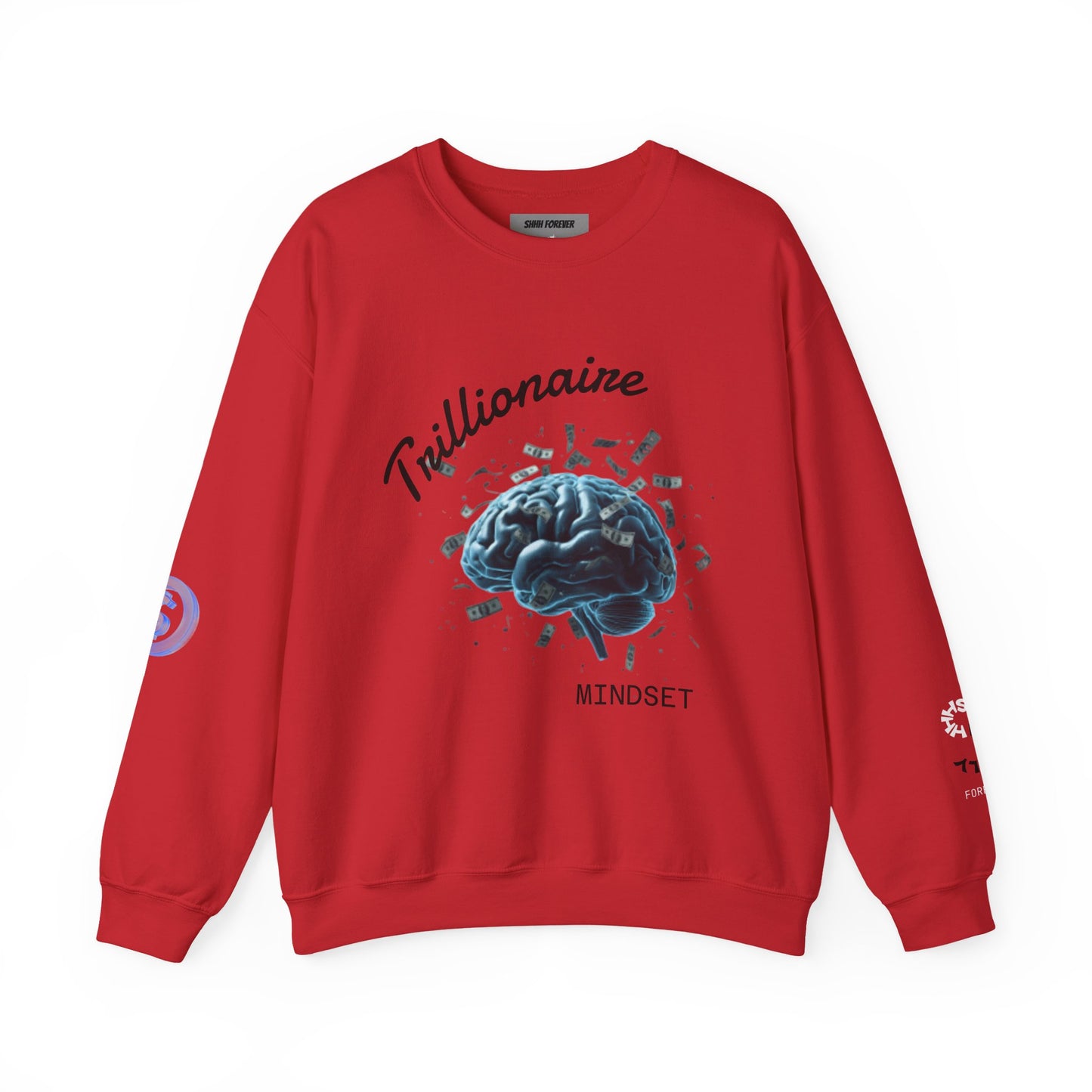 Trillionaire Mindset Crewneck Sweatshirt — Motivational Graphic Sweatshirt