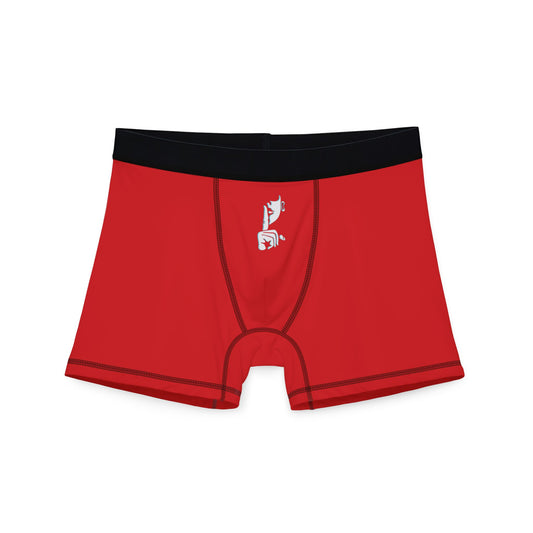 Red Men's Boxer Briefs with SHHH Forever Logo — Athletic Everyday Underwear