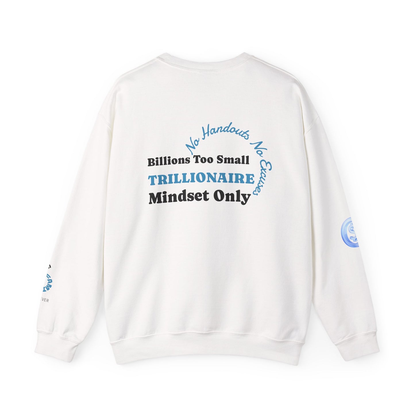 Trillionaire Mindset Crewneck Sweatshirt — Motivational Graphic Sweatshirt