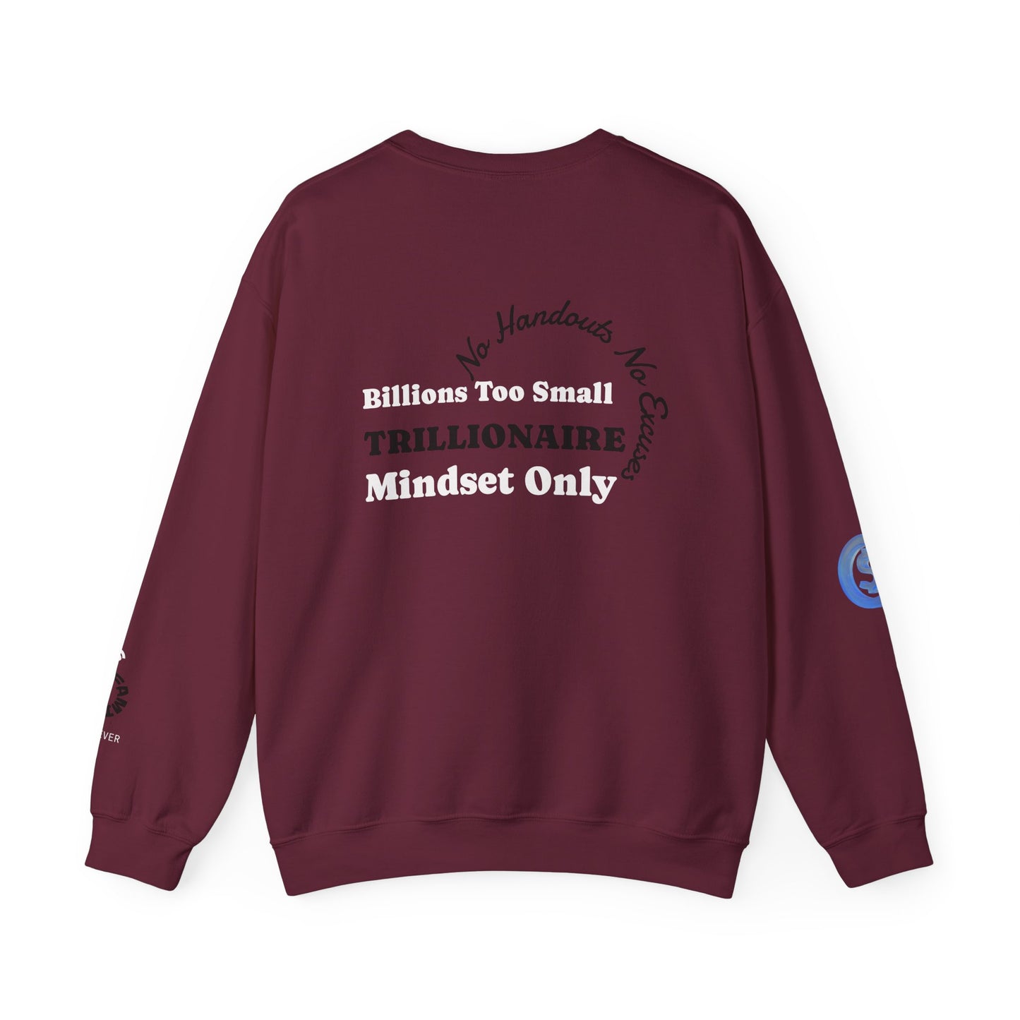 Trillionaire Mindset Crewneck Sweatshirt — Motivational Graphic Sweatshirt